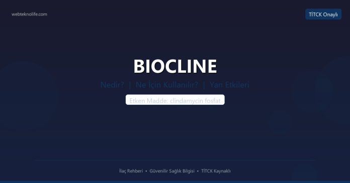 BIOCLINE nedir ne işe yarar - ilaç bilgisi