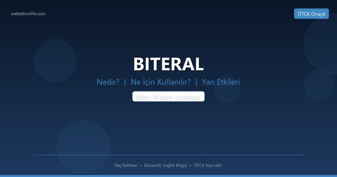 BITERAL nedir ne işe yarar - ilaç bilgisi
