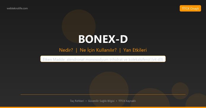BONEX-D nedir ne işe yarar - ilaç bilgisi