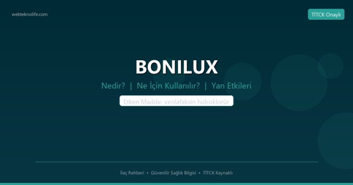 BONILUX nedir ne işe yarar - ilaç bilgisi