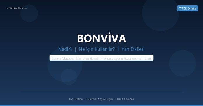 BONVİVA nedir ne işe yarar - ilaç bilgisi