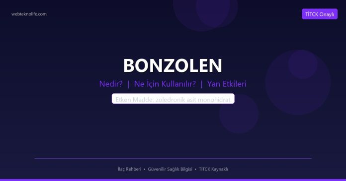 BONZOLEN nedir ne işe yarar - ilaç bilgisi