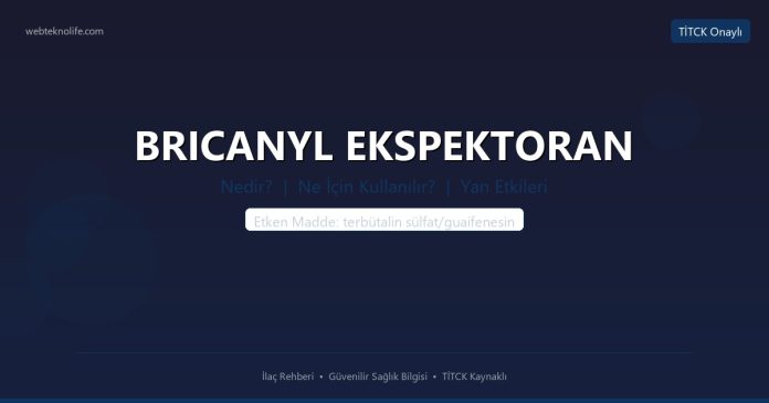 BRICANYL EKSPEKTORAN nedir ne işe yarar - ilaç bilgisi