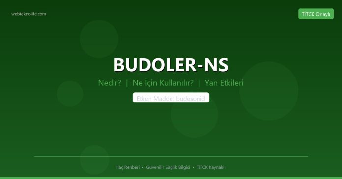 BUDOLER-NS nedir ne işe yarar - ilaç bilgisi