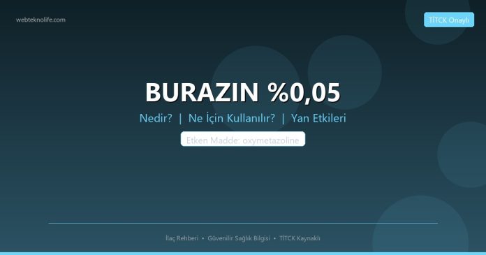 BURAZIN %0,05 nedir ne işe yarar - ilaç bilgisi