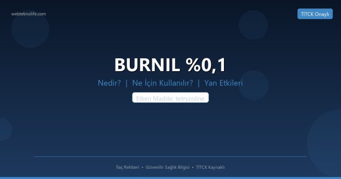 BURNIL %0,1 nedir ne işe yarar - ilaç bilgisi