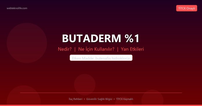 BUTADERM %1 nedir ne işe yarar - ilaç bilgisi