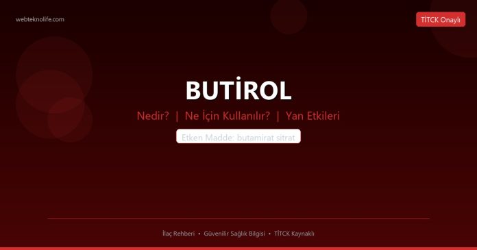 BUTİROL nedir ne işe yarar - ilaç bilgisi