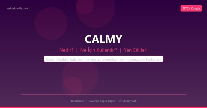 CALMY nedir ne işe yarar - ilaç bilgisi