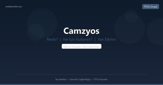 Camzyos nedir ne işe yarar - ilaç bilgisi