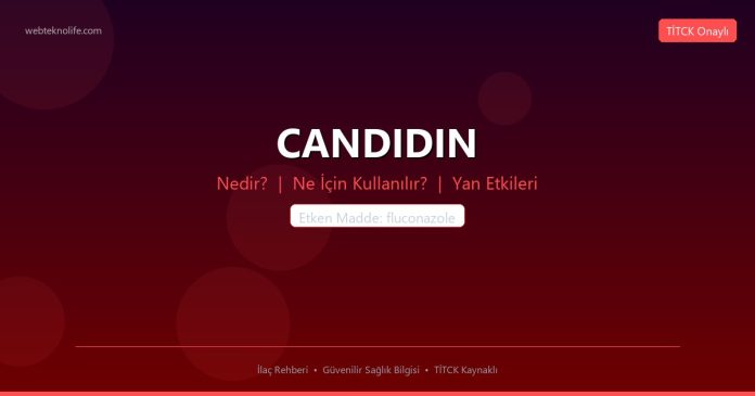CANDIDIN nedir ne işe yarar - ilaç bilgisi