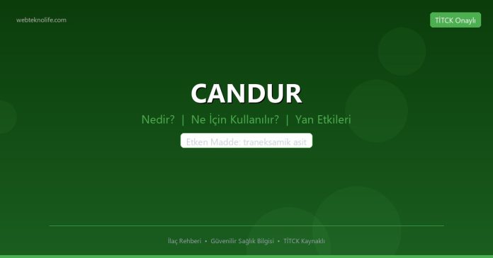 CANDUR nedir ne işe yarar - ilaç bilgisi