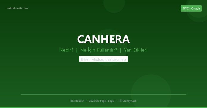 CANHERA nedir ne işe yarar - ilaç bilgisi