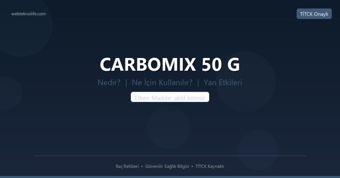 CARBOMIX 50 G nedir ne işe yarar - ilaç bilgisi