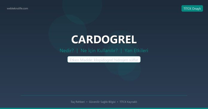 CARDOGREL nedir ne işe yarar - ilaç bilgisi