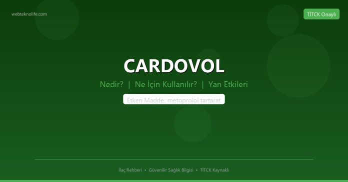 CARDOVOL nedir ne işe yarar - ilaç bilgisi