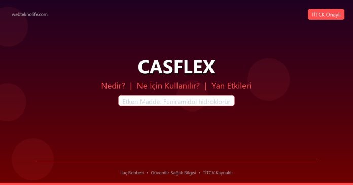 CASFLEX nedir ne işe yarar - ilaç bilgisi