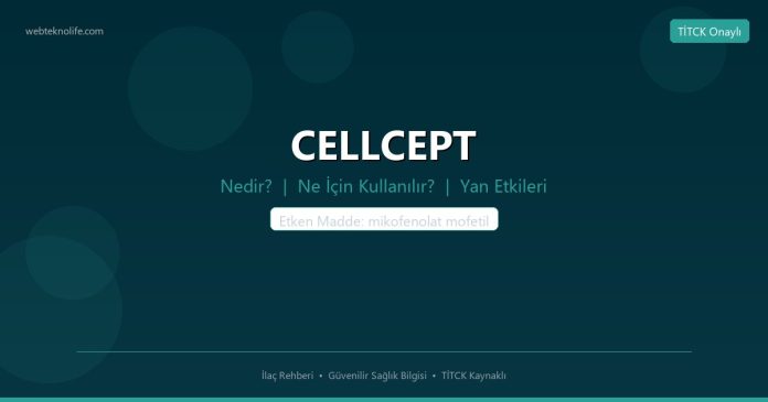 CELLCEPT nedir ne işe yarar - ilaç bilgisi