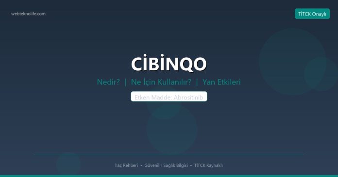 CİBİNQO nedir ne işe yarar - ilaç bilgisi