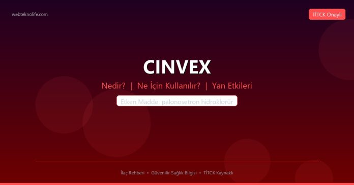 CINVEX nedir ne işe yarar - ilaç bilgisi