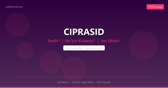 CIPRASID nedir ne işe yarar - ilaç bilgisi