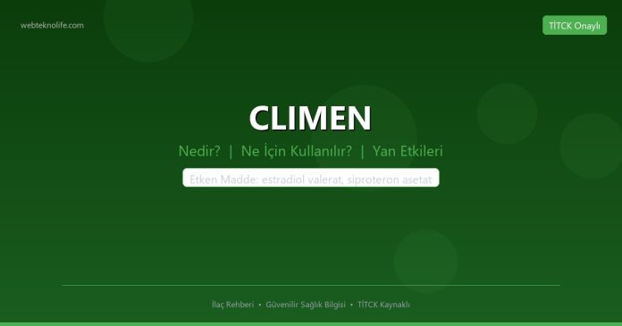 CLIMEN nedir ne işe yarar - ilaç bilgisi