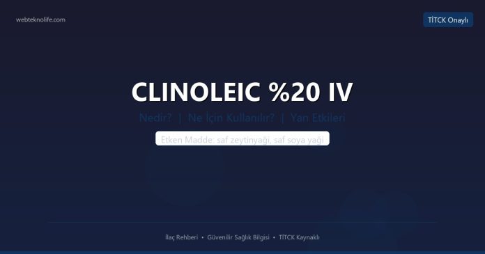 CLINOLEIC IV nedir ne işe yarar - ilaç bilgisi