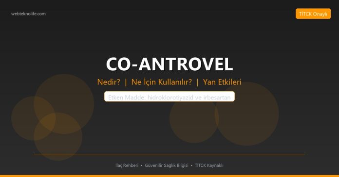 CO-ANTROVEL nedir ne işe yarar - ilaç bilgisi