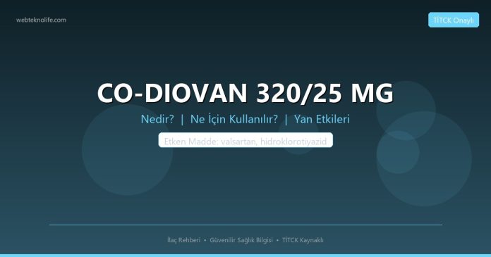 CO-DIOVAN 320/25 MG nedir ne işe yarar - ilaç bilgisi