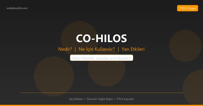 CO-HILOS nedir ne işe yarar - ilaç bilgisi