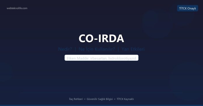 CO-IRDA nedir ne işe yarar - ilaç bilgisi