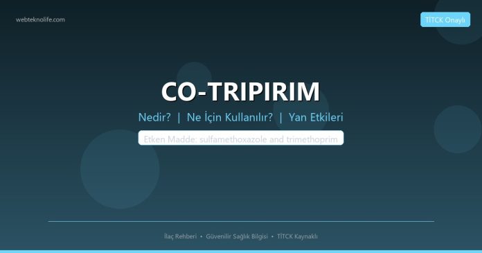 CO-TRIPIRIM nedir ne işe yarar - ilaç bilgisi