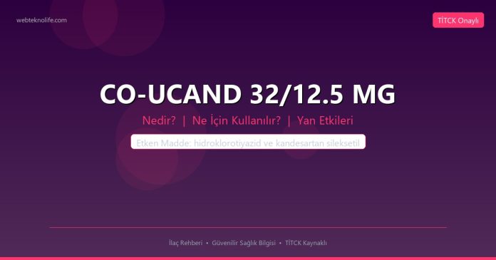 CO-UCAND 32/12.5 MG nedir ne işe yarar - ilaç bilgisi