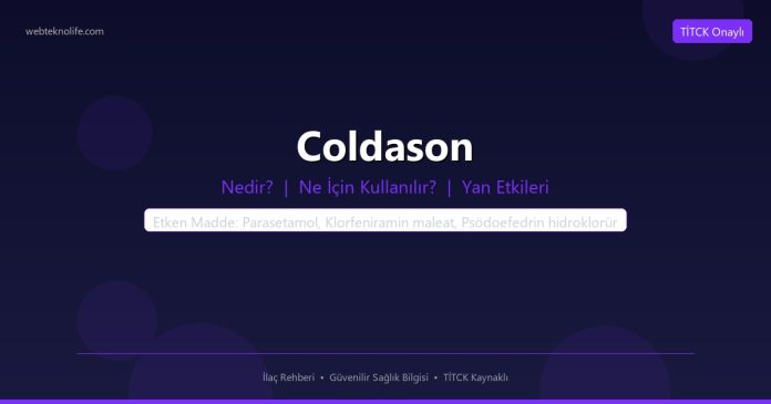 Coldason nedir ne işe yarar - ilaç bilgisi