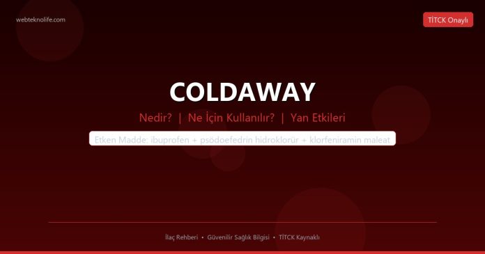COLDAWAY nedir ne işe yarar - ilaç bilgisi