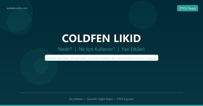 COLDFEN LIKID nedir ne işe yarar - ilaç bilgisi