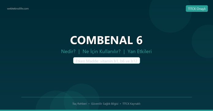 COMBENAL 6 nedir ne işe yarar - ilaç bilgisi