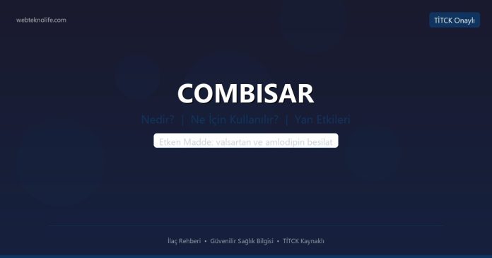 COMBISAR nedir ne işe yarar - ilaç bilgisi