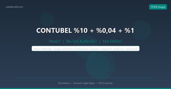 CONTUBEL + %0,04 + %1 nedir ne işe yarar - ilaç bilgisi