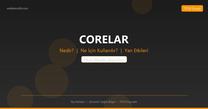 CORELAR nedir ne işe yarar - ilaç bilgisi