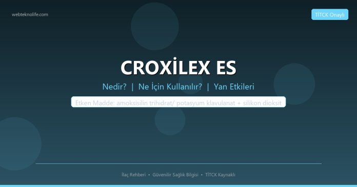 CROXİLEX ES nedir ne işe yarar - ilaç bilgisi
