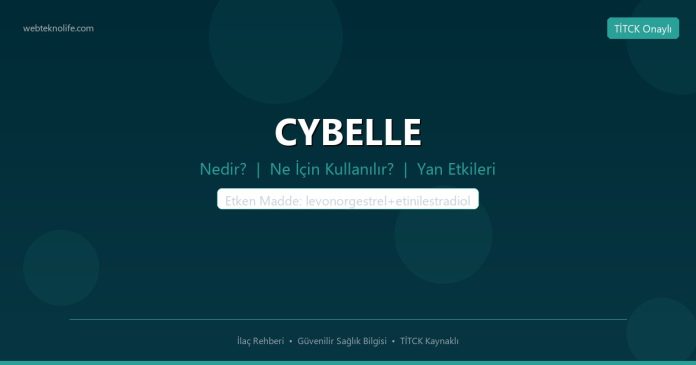 CYBELLE nedir ne işe yarar - ilaç bilgisi