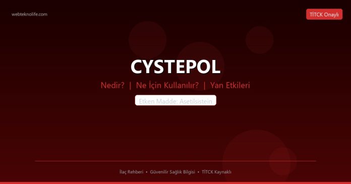 CYSTEPOL nedir ne işe yarar - ilaç bilgisi