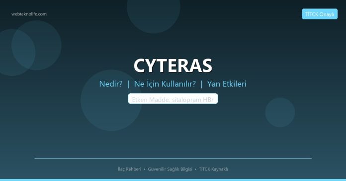 CYTERAS nedir ne işe yarar - ilaç bilgisi
