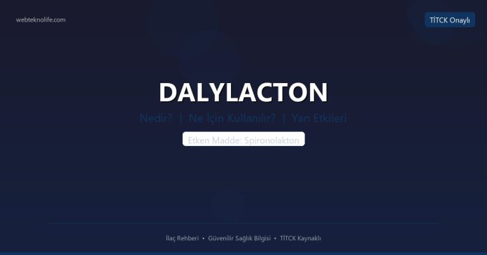 DALYLACTON nedir ne işe yarar - ilaç bilgisi