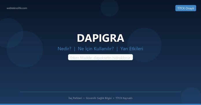 DAPIGRA nedir ne işe yarar - ilaç bilgisi