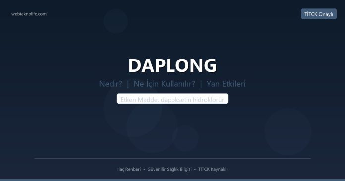 DAPLONG nedir ne işe yarar - ilaç bilgisi
