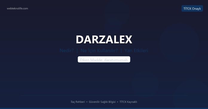 DARZALEX nedir ne işe yarar - ilaç bilgisi