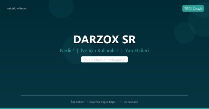 DARZOX SR nedir ne işe yarar - ilaç bilgisi