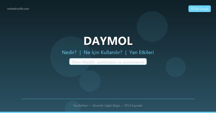 DAYMOL nedir ne işe yarar - ilaç bilgisi